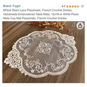 Retro Lace Placemats